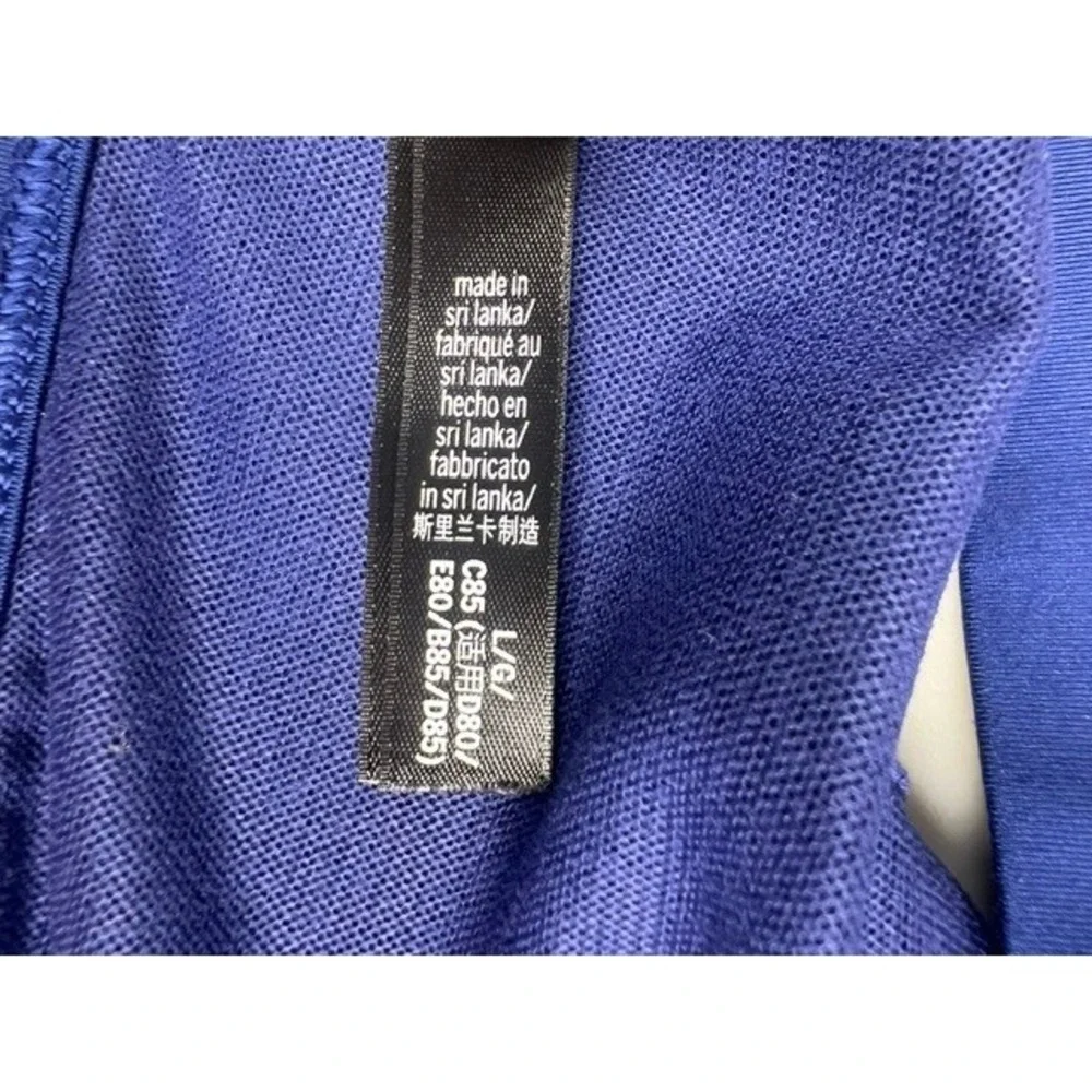 Victoria Sport Royal Blue Racerback Strappy Cage Back Sports Yoga Bra Large L